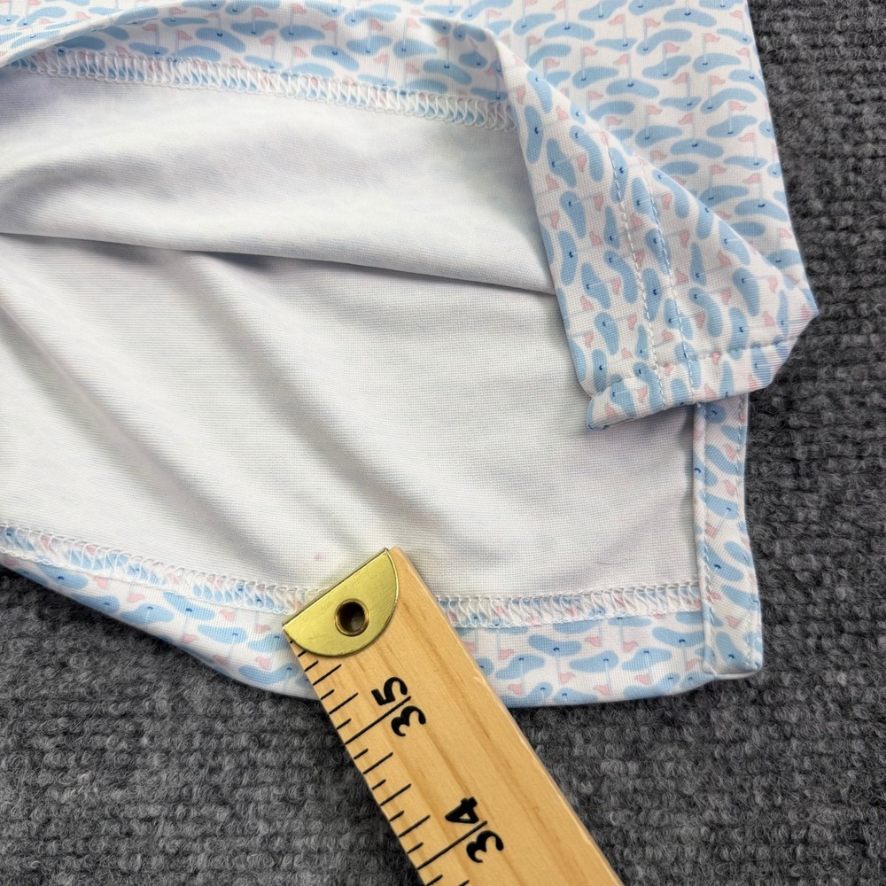 Vineyard Vines Polo Shirt Men XS Palmero Flag Print Golf Brrr Short Sleeve Whale - Picture 5 of 12